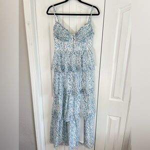Birdy Grey Lola Blue Dreamy Chiffon Bridesmaid/ Wedding Guest Dress